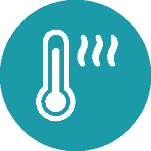 Hot temperature icon