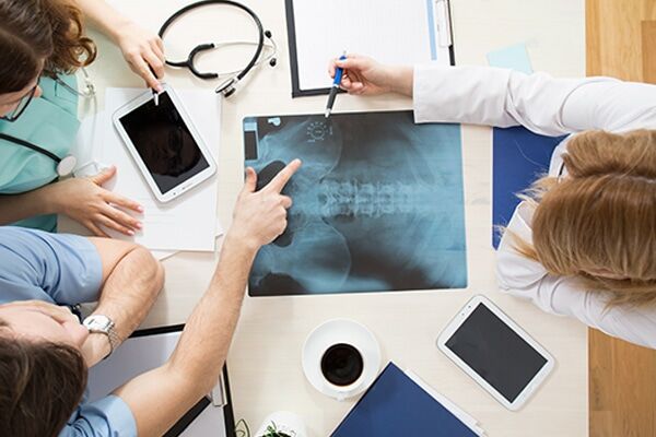 medicine Doctors looking at x-rays