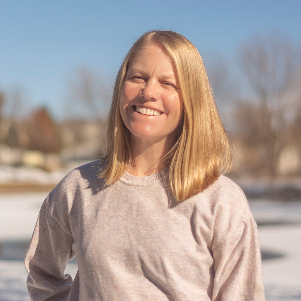 woman smiling