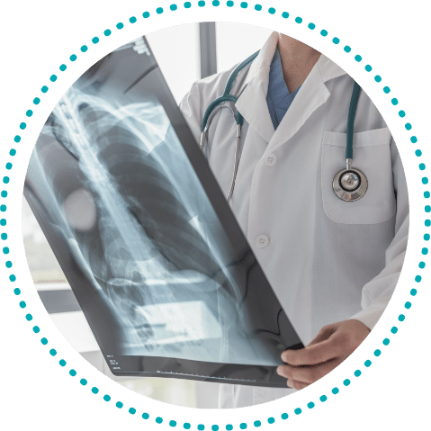 Doctor with an x-ray